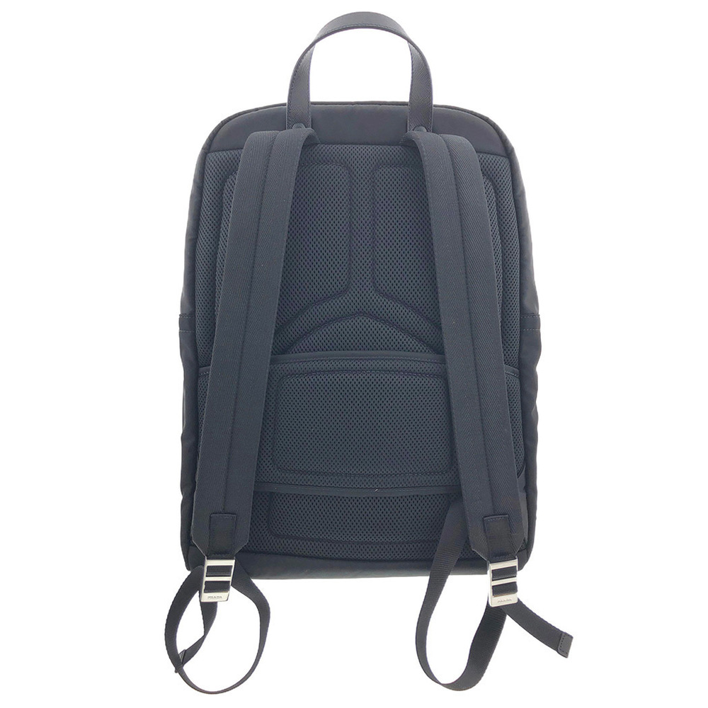 Prada Tesut Montana Backpack Nylon Rucksack Black Shoulder Bag - Picture 2 of 10